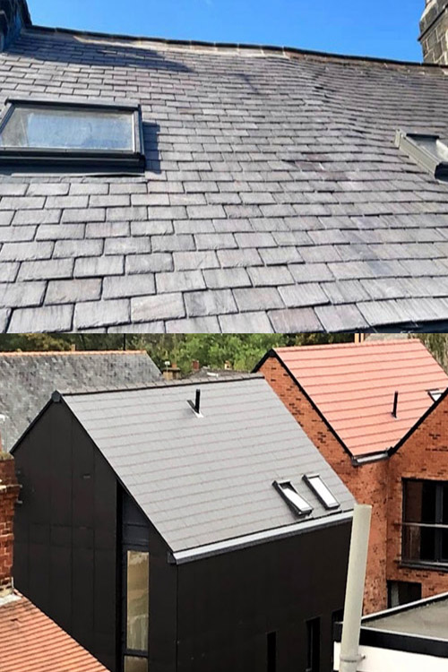 Two new tiled modern roofs